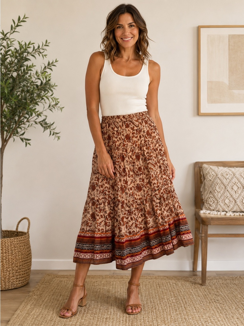 Summer multicolor skirt